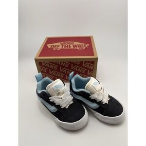 Vans Knu Skool Elastic Lace Retro Sport Grey/Blue Size 4.0 Toddler